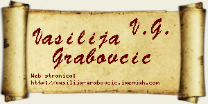 Vasilija Grabovčić vizit kartica